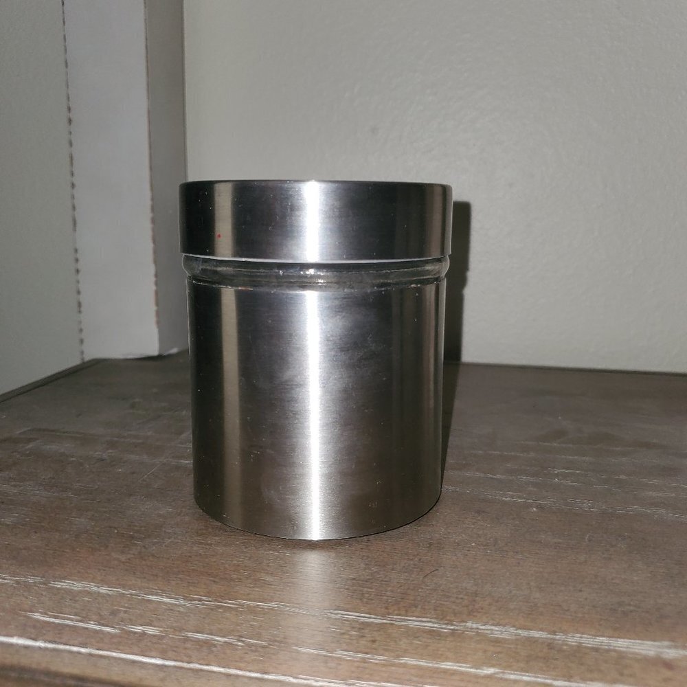 APPLE STAINLESS STEEL GLASS JAR  KEEPSAKE || EUC - Picture 8 of 11